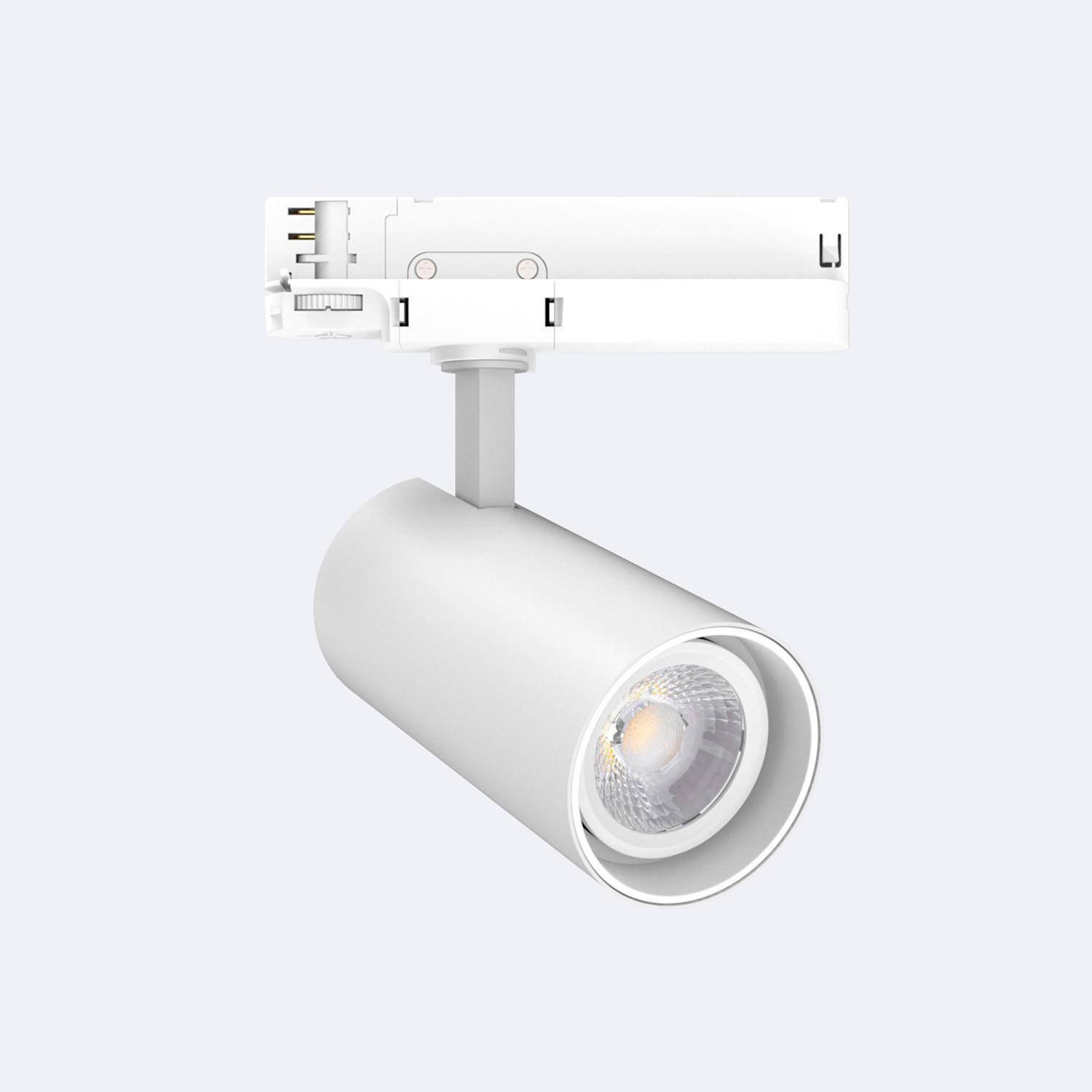Spot LED sur Rail Triphasé 30W Fasano Dimmable DALI Blanc Blanc chaud 3200K