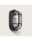 Plafonnier Extérieur Ovale 205x120 mm Hublot Kildare Noir