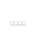 Cadre 4 Emplacements Esthétique Minimal pour Prise Schuko CLEAN SIMON 270 27110640