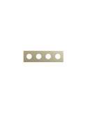 Cadre 4 Emplacements Esthétique Minimal pour Prise Schuko CLEAN SIMON 270 27110640