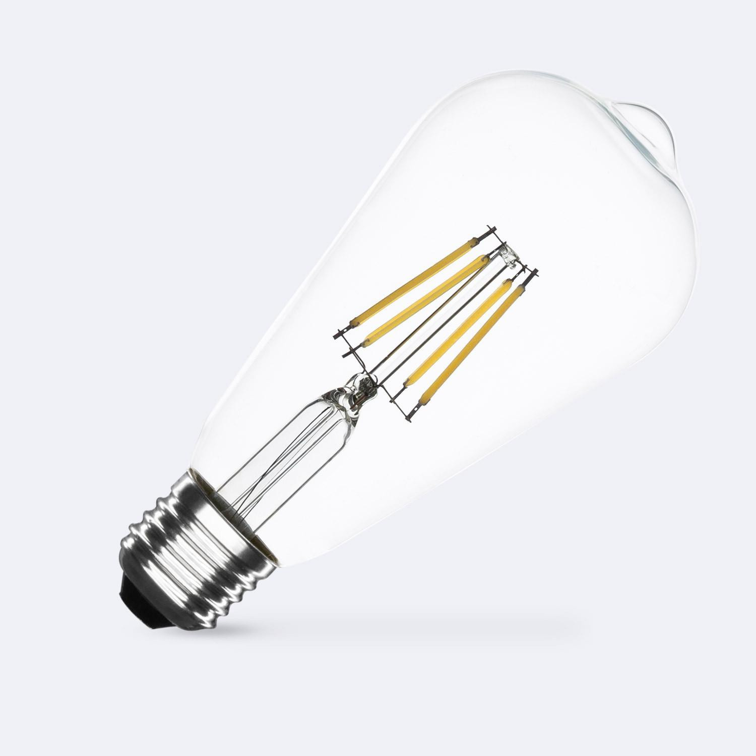 Ampoule LED Filament E27 6W 720lm Dimmable ST64 No Flicker Blanc neutre 4000K