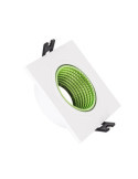 Collerette Downlight Carrée Orientable pour Ampoule LED GU10/GU5.3 Coupe Ø 80mm