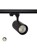 Spot LED sur Rail Triphasé 20W Onuba CCT Noir