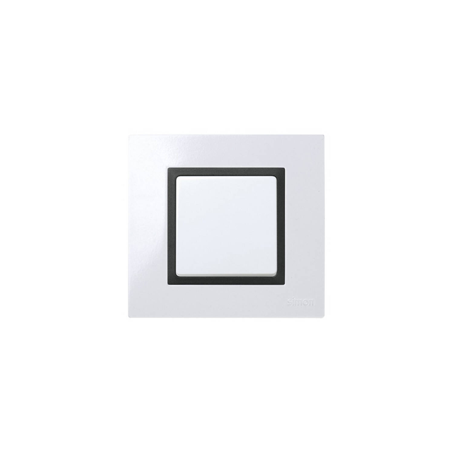 Cadre pour Pièce Intermédiaire 1 Emplacement SIMON 27 Play Gris graphite