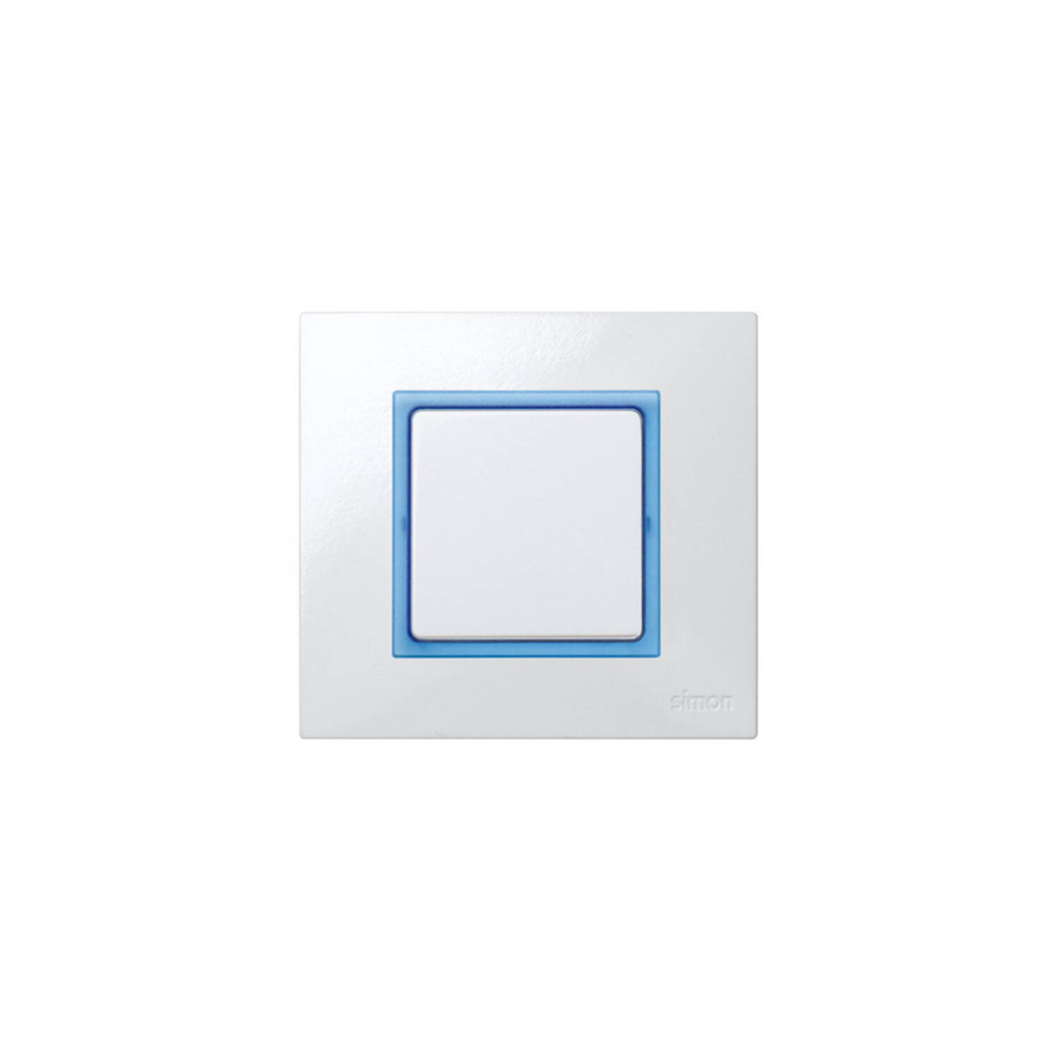Cadre pour Pièce Intermédiaire 1 Emplacement SIMON 27 Play Bleu