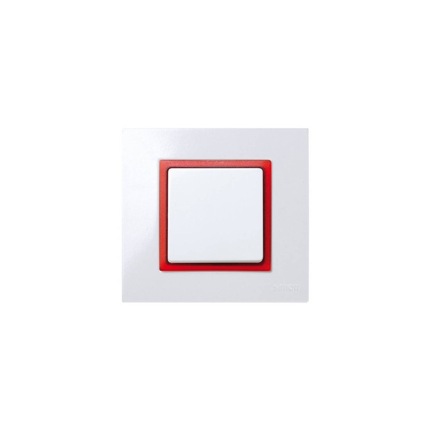 Cadre pour Pièce Intermédiaire 1 Emplacement SIMON 27 Play Rouge