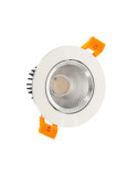 Spot Downlight LED 7W Rond COB CRI90 Coupe Ø 70 mm Argentée