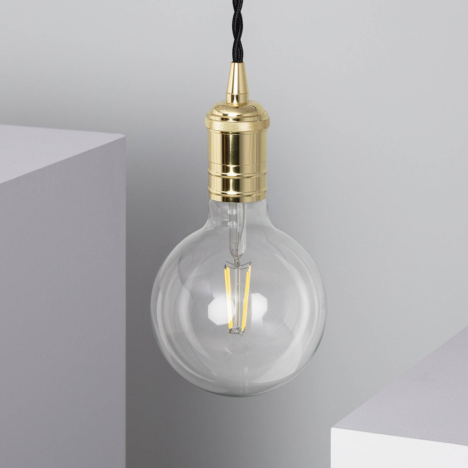 Suspension Métal Sinatra Doré