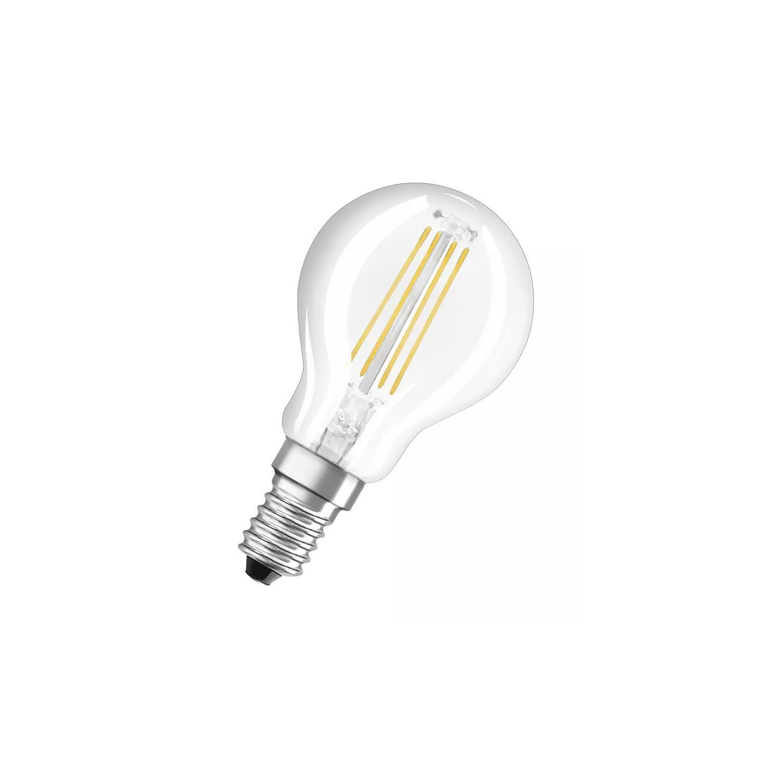 Ampoule LED Filament E14 4.8W 470lm G45 OSRAM Parathom Classic 4058075591196 Blanc chaud 2700K