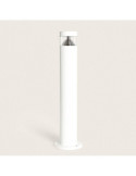 Balise LED Extérieure 5W en Saillie sur Pied 50cm Inti Inox Blanche