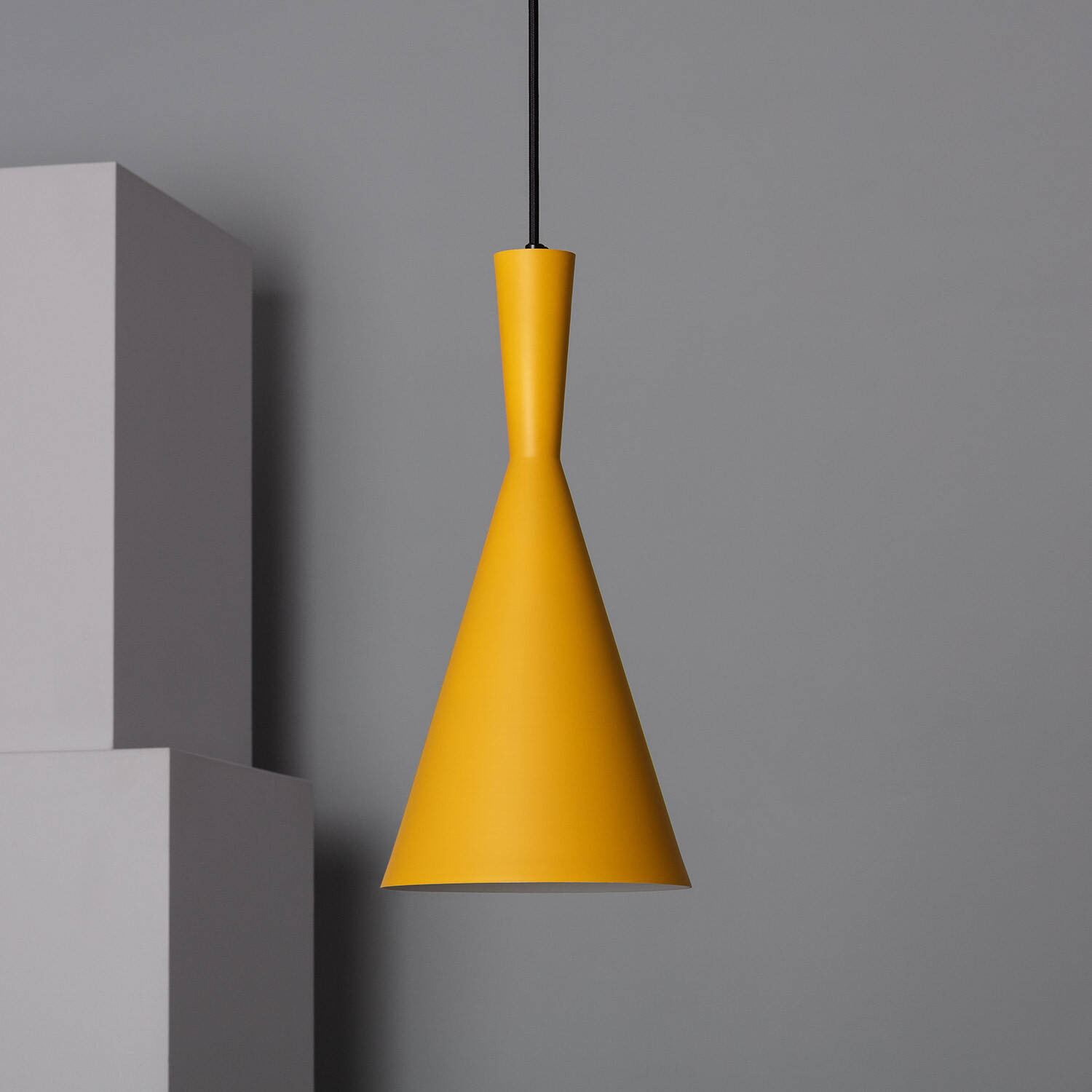 Suspension Métal Lennon Jaune