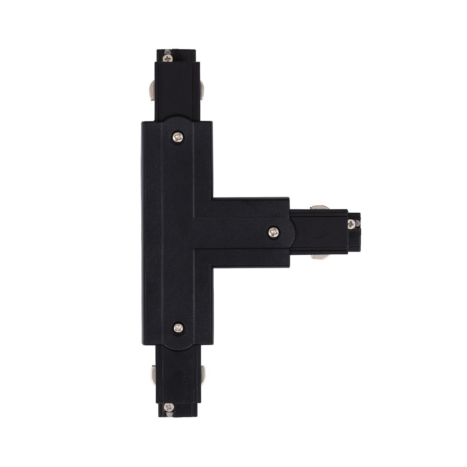Connection Right Side Type T pour Rail Triphasé Noir