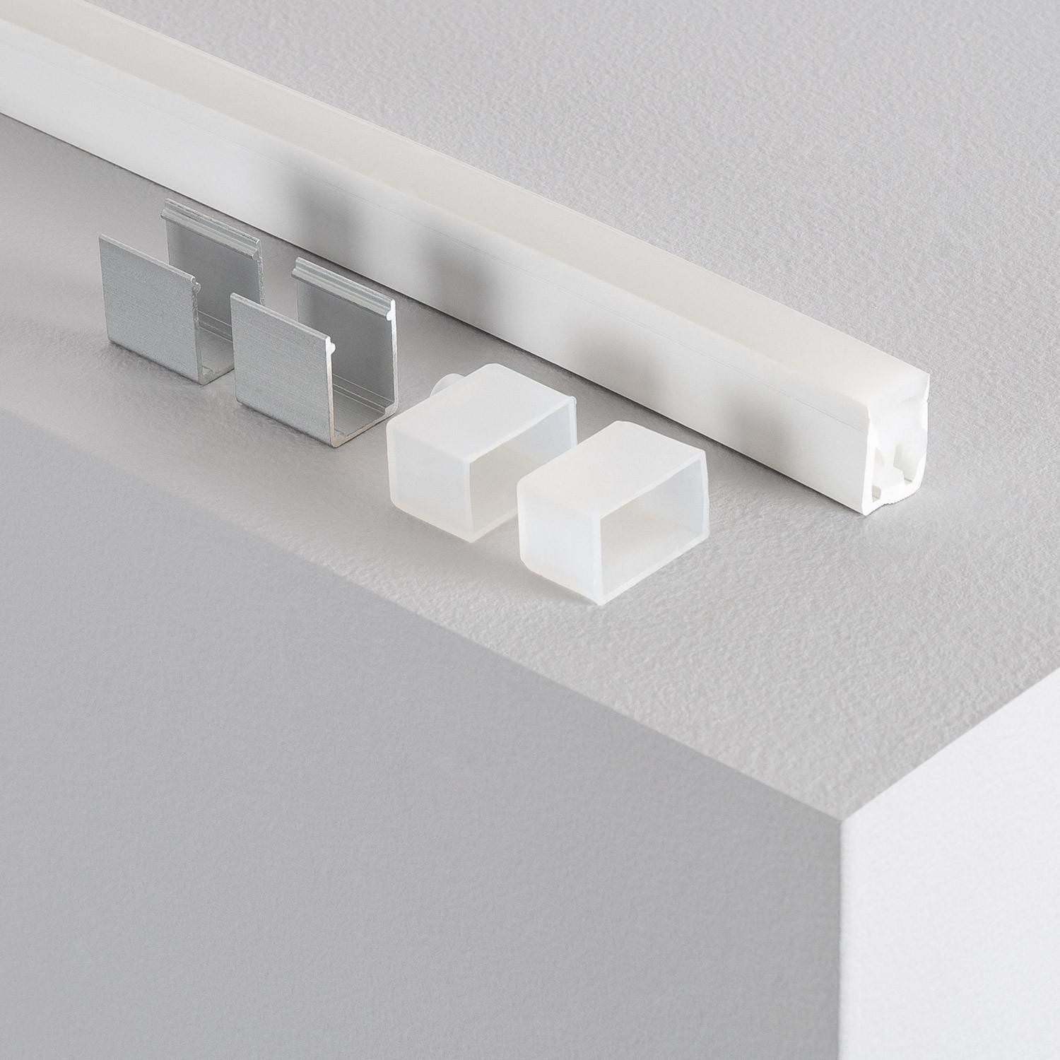 Profilé Flexible Silicone Néon pour Ruban LED 12/24V jusqu'à 10mm 7m