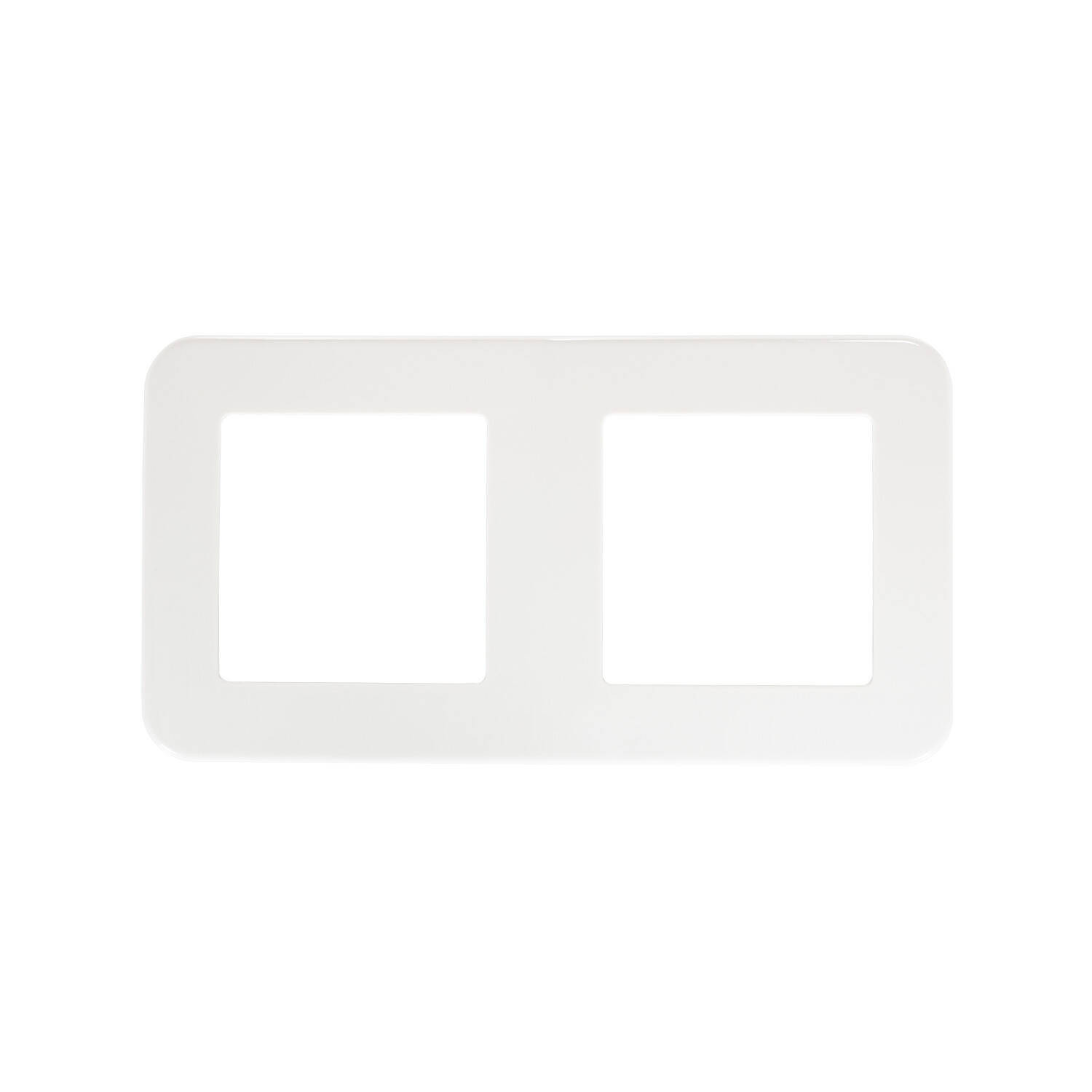 Cadre PC 2 Emplacements pour Appareillage Classic Blanc