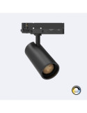 Spot LED sur Rail Triphasé 20W Fasano Dimmable CCT Anti-éblouissement Noir