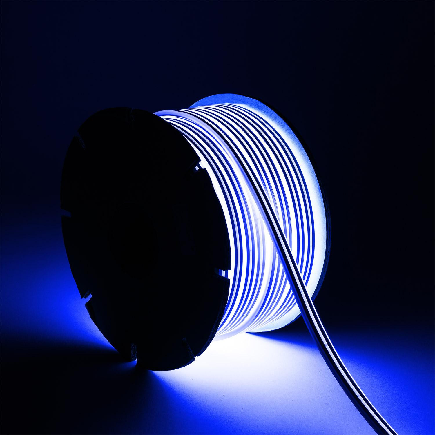 Bobine Gaine Néon LED 48V DC NFLEX6 50 Mètres IP65 Coupe tous les 5cm Bleu