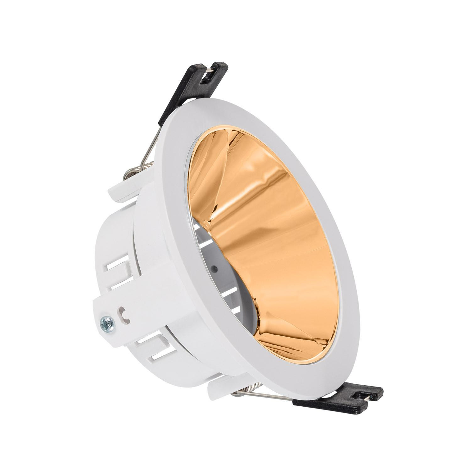 Collerette Downlight Conique Reflect pour Ampoule LED GU10/ GU5.3 Coupe Ø 75mm Bronze