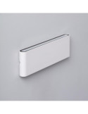 Applique Murale Extérieure LED 20W Aluminium Rectangulaire Éclairage Double Face Blanche