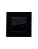 Va-et-Vient Tactile Double avec Plaque Crystal Modern