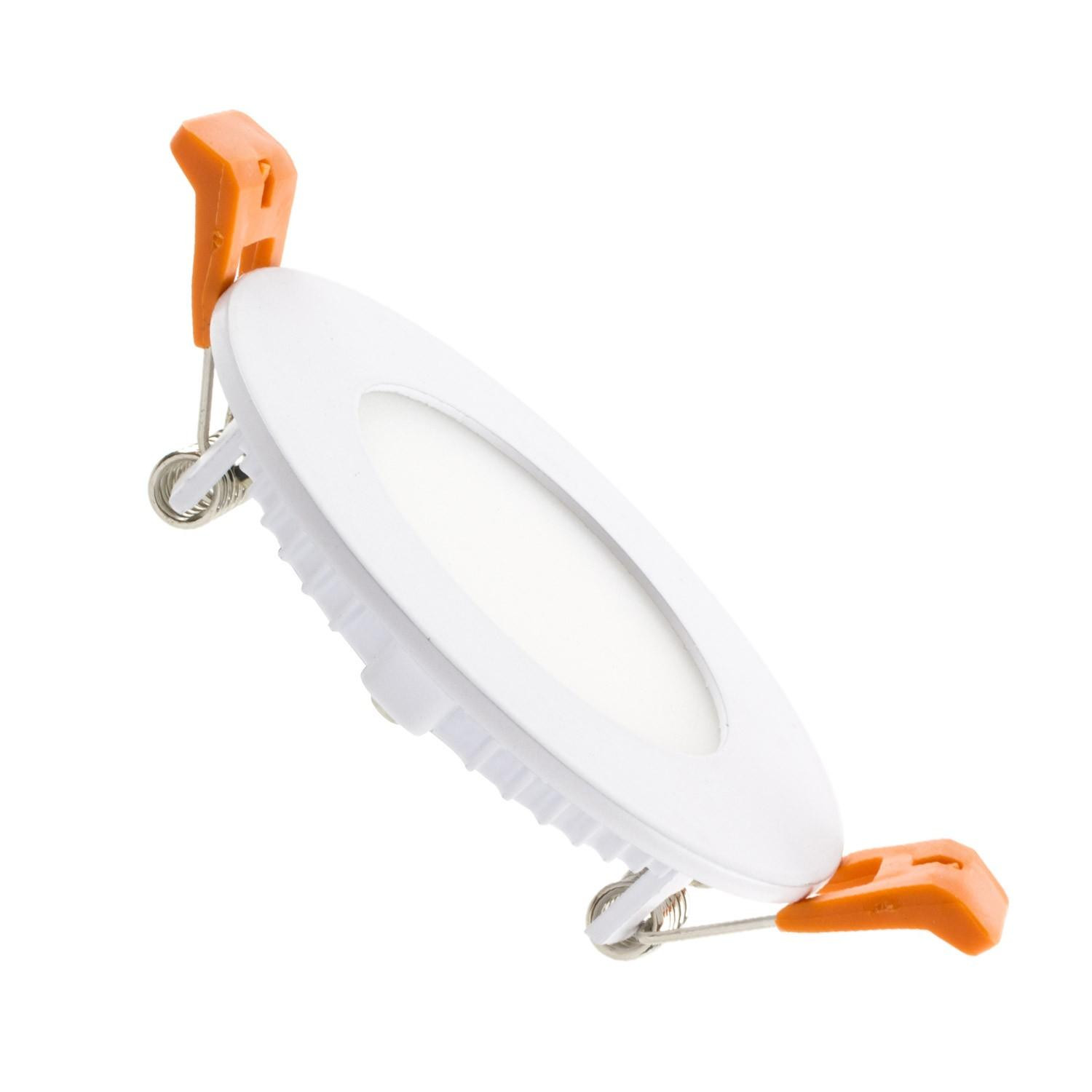 Dalle LED 3W Ronde Extra-Plate Coupe Ø 70mm Blanc froid 5000K
