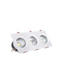 Spot Downlight LED 10W Rectangulaire Madison Coupe 255x75 mm