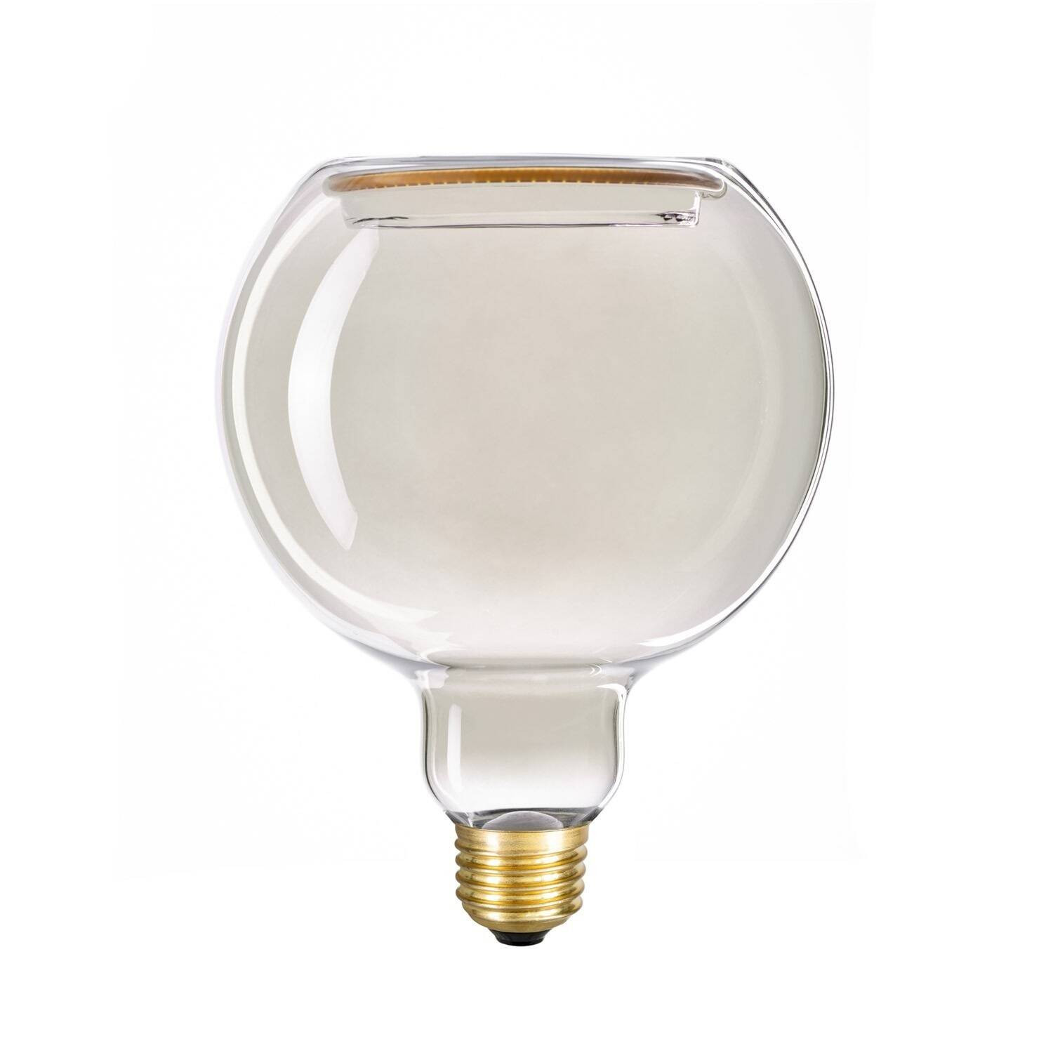 Ampoule LED Filament E27 6W 220lm G125 Globe Smoky Creative-Cables SEG55056 Blanc chaud 1900K