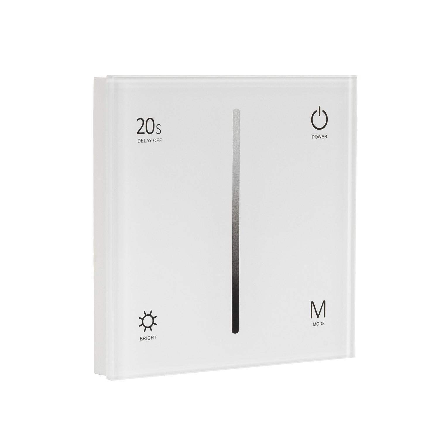 Contrôleur Variateur Murale Tactile pour Ruban LED 12/48V DC Monochrome RF Monochrome