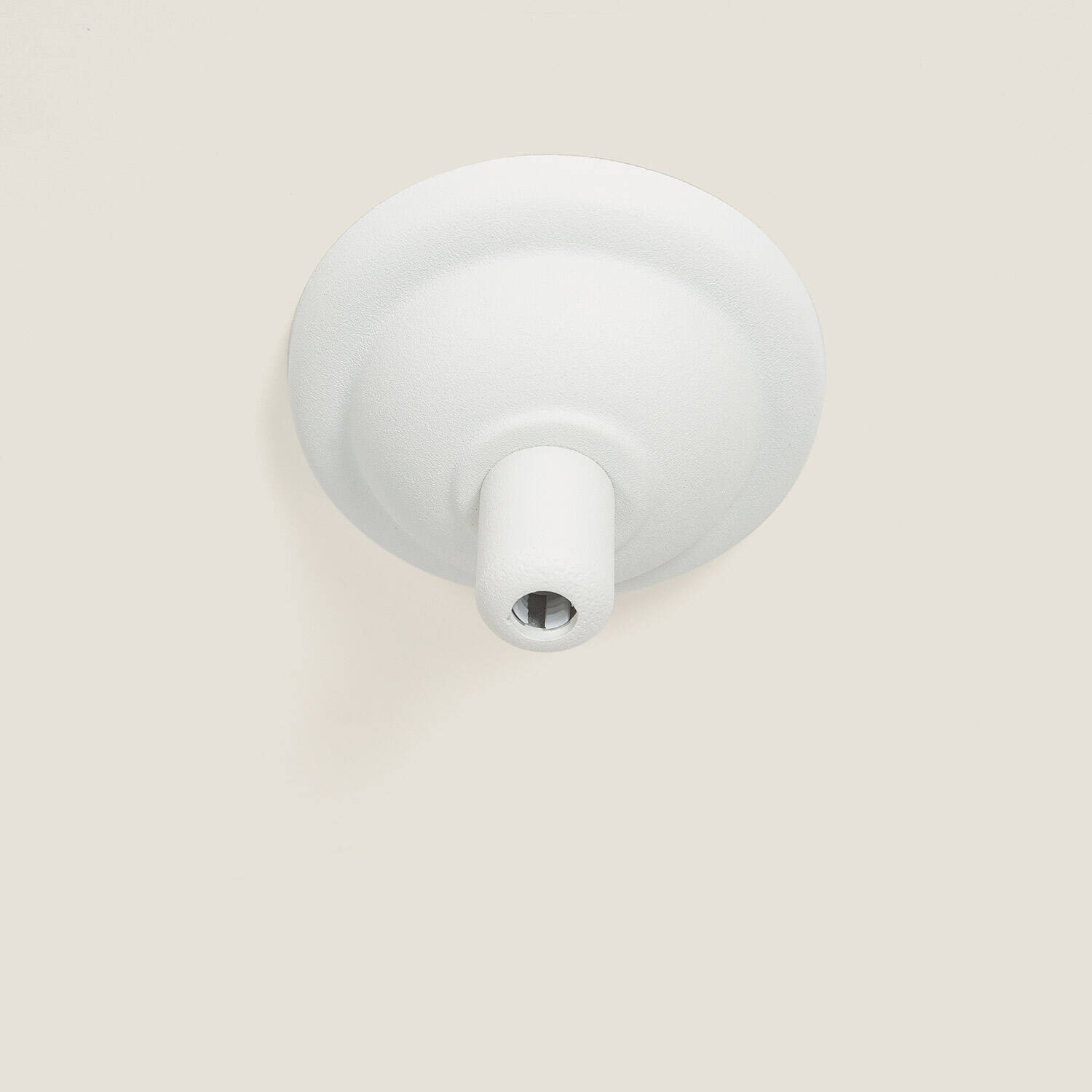 Rosace Métallique Design Blanc