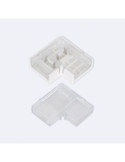 Connecteur Hippo Angle pour Ruban LED  Auto-Redressement 220V AC SMD Silicone Flex Largeur 12mm