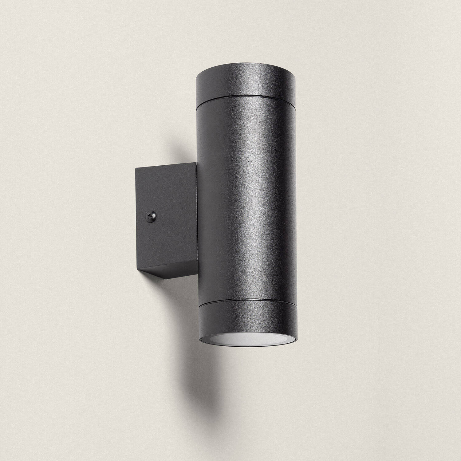 Applique Murale Extérieure Aluminium Double Éclairage Noire Oakham Noir