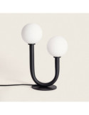 Lampe à Poser Métal et Verre Zeina