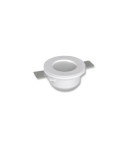 Collerette Downlight Intégration Plâtre/Pladur Ronde pour Ampoule LED GU10/GU5.3 Coupe Ø133 mm