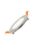 Dalle LED 6W Ronde Extra-Plate Coupe Ø 110 mm Argentée