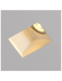 Collerette Downlight Intégration Plâtre/Pladur Carrée Accent pour Ampoule LED GU10/GU5.3 Coupe 123x123 mm UGR17