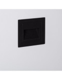 Balise LED Extérieure 3W Encastrable au Mur Carée Wabi Noire