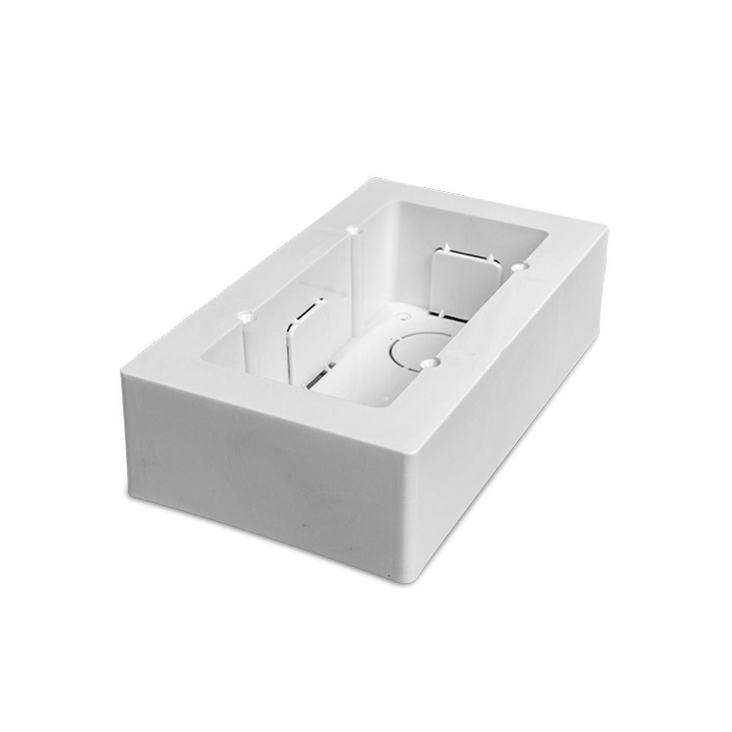 Boîte Universelle en Saillie pour Appareillage 161x92x42mm Blanc