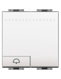 Bouton-Poussoir Sonnette 2 Modules 250V AC Borne  Auto BTicino Living Light N4042M2N
