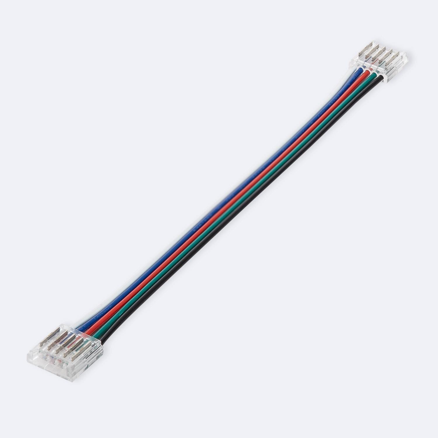 Connecteur Hippo double avec câble pour Ruban LED RGBW 24V DC COB IP20 Largeur 12mm 12mm