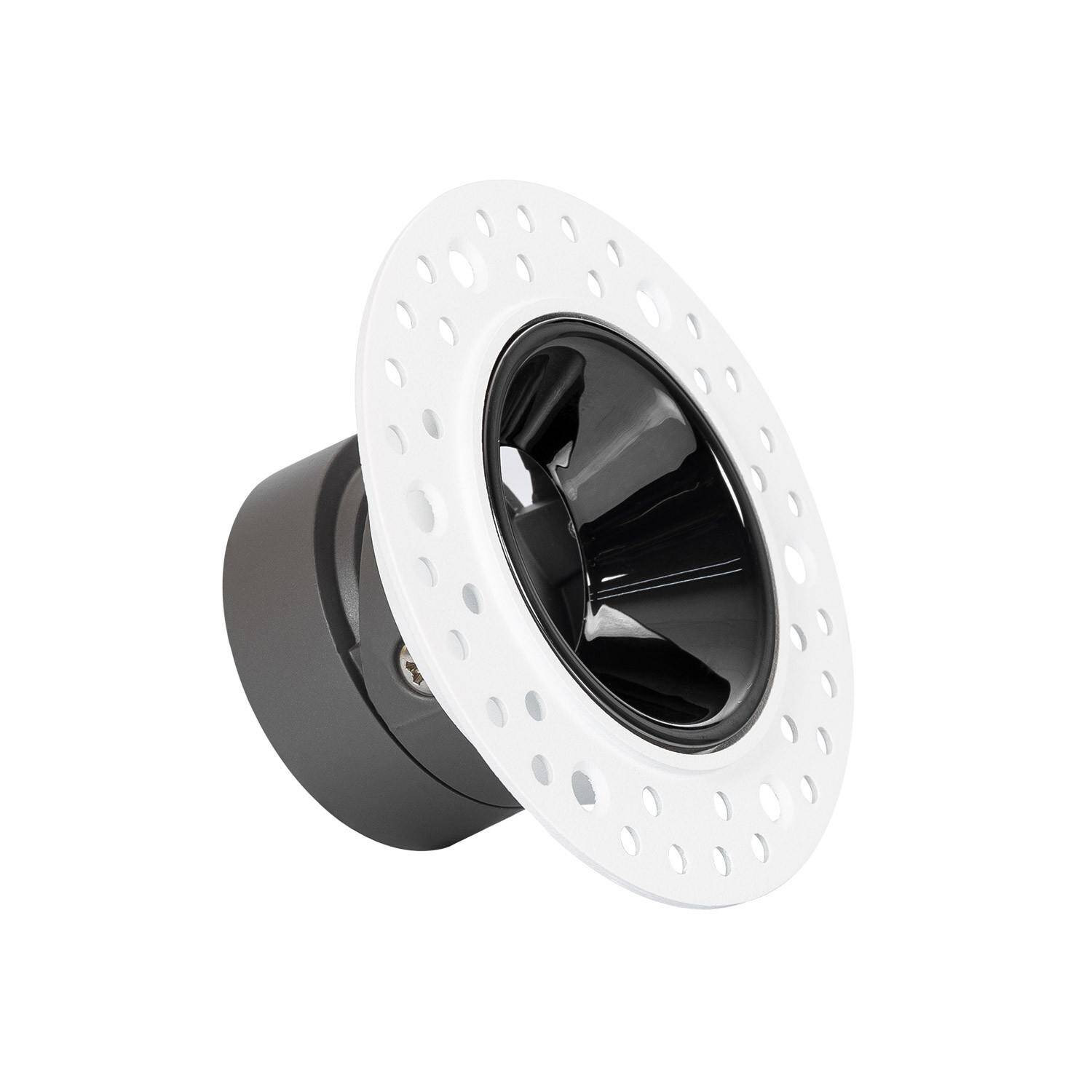 Collerette Downlight Conique Lux pour Spot Modulaire LED Coupe Ø 55mm encastrable plâtre Blanc