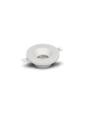 Collerette Downlight Intégration Plâtre/Pladur Ronde pour Ampoule LED GU10/GU5.3 Coupe Ø133 mm UGR17