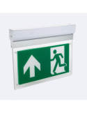 Signalisation de Secours LED en Saillie 60lm Permanent/Non Permanent Double Face