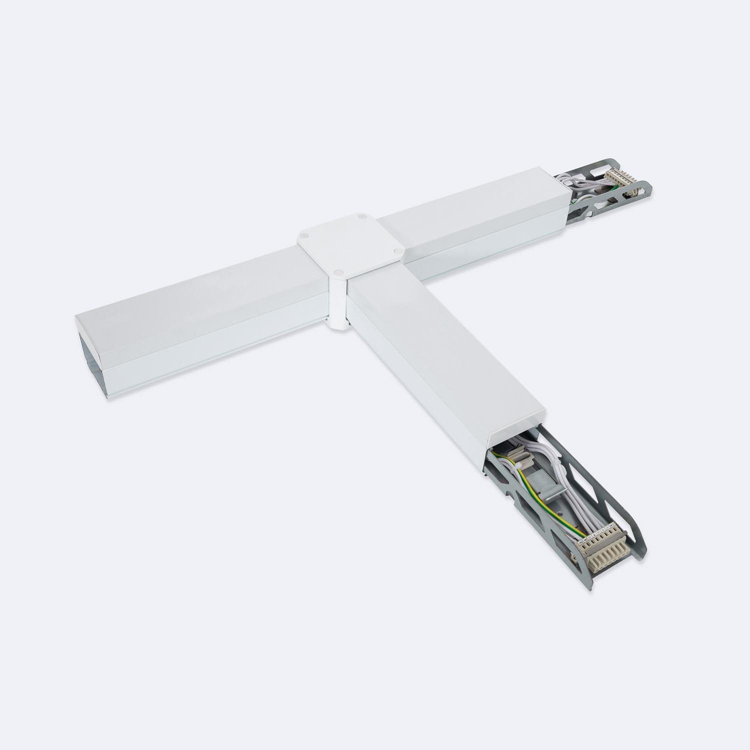 Connecteur Type T pour Barre Linéaire LED LEDNIX Easy Line Trunking Blanc