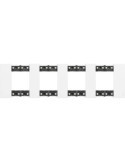 Platine de Finition 2 x 4 Modules BTicino Living Now KA4802M4K_