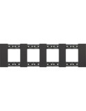 Platine de Finition 2 x 4 Modules BTicino Living Now KA4802M4K_