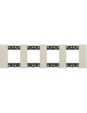 Platine de Finition 2 x 4 Modules BTicino Living Now KA4802M4K_