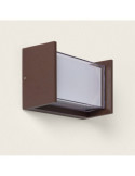 Applique murale extérieur LED à double diffuseur sélectionnable Isolde 12 W en aluminium CCT