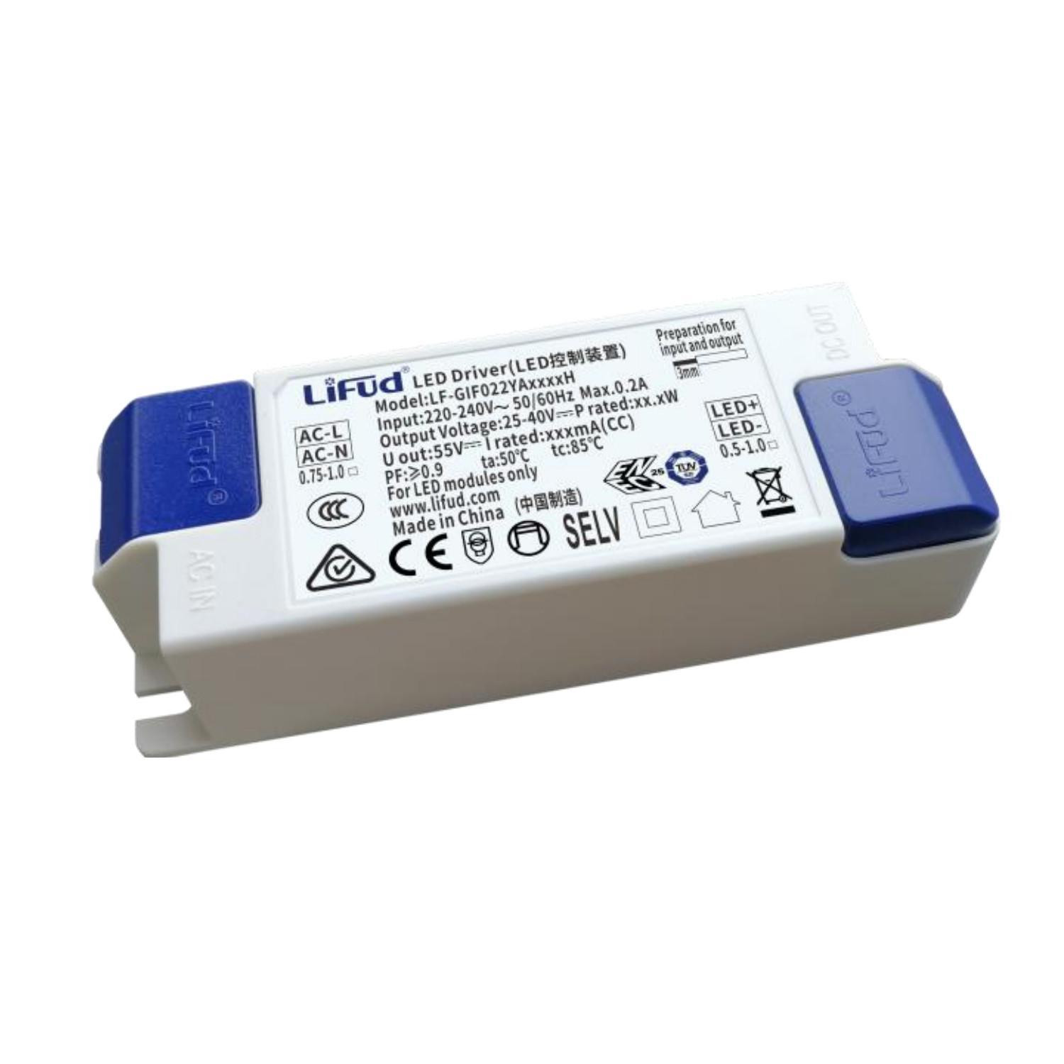 Driver LIFUD 220-240V Sortie 25-40V DC 450mA DC 18W LF-GIF022YA0450H 18W