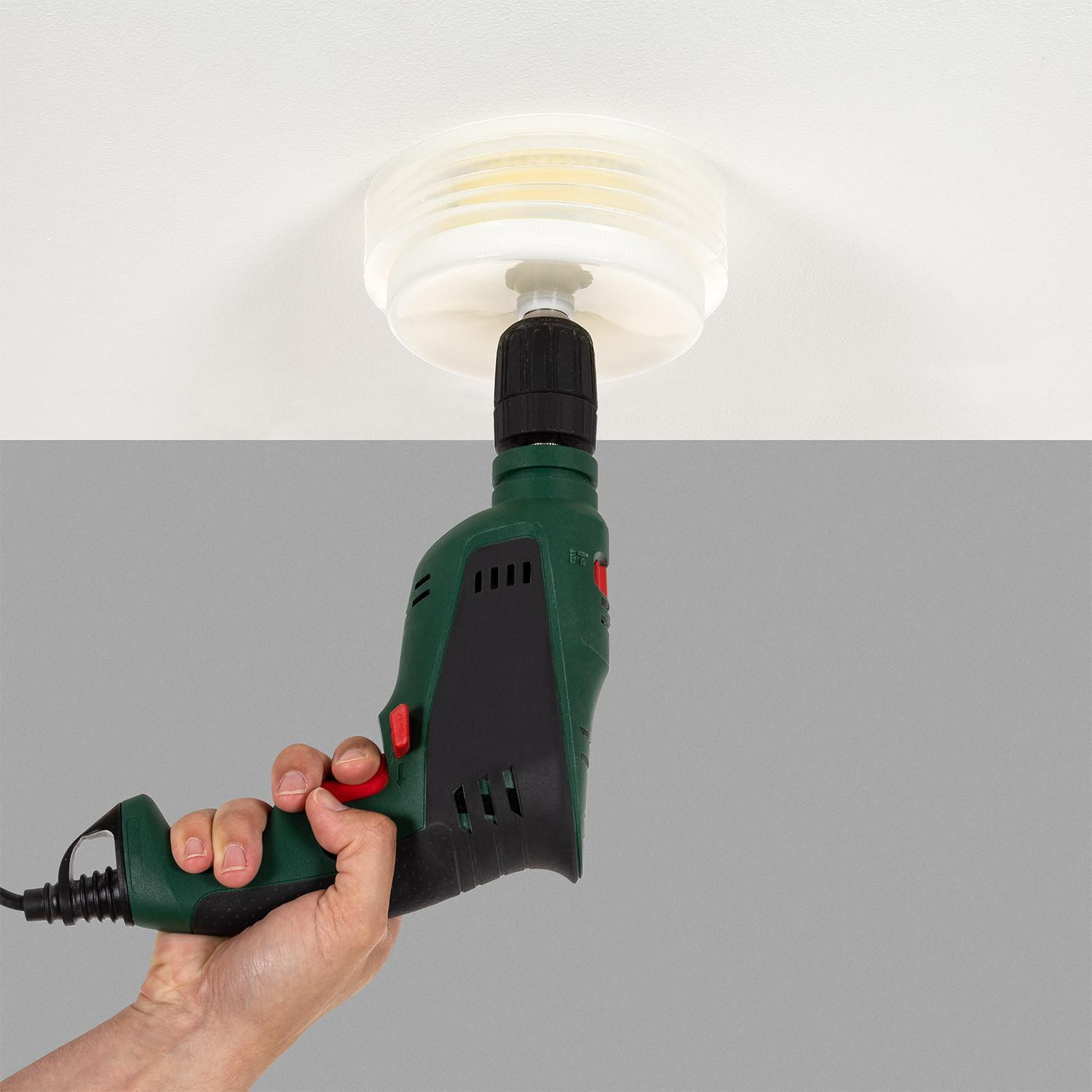 Couronne Perforante pour Downlight avec Ramasse-Poussière Différents Diamètres Jaune