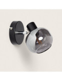 Applique Murale et de Plafond Orientable Métal et Verre 1 Spot Romsy