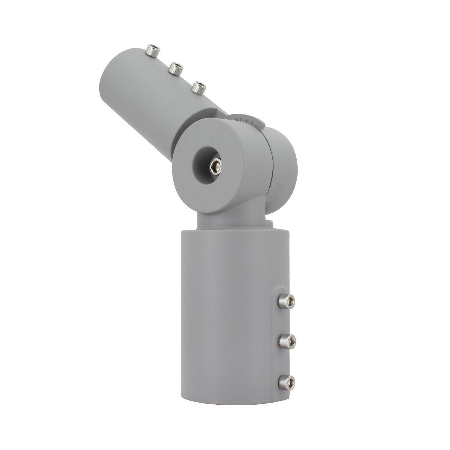 Bras sur Colonne Orientable 90º Ø60mm pour les Luminaires Éclairage Public Gris Gris